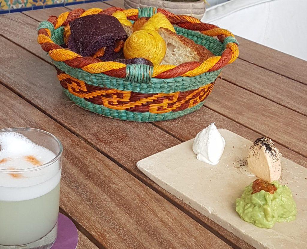 The salty butters (& guacamole) and outstanding breads at Astrid y Gaston restaurant in Lima. Their salt comes from Maras