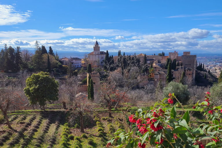Alhambra, Granada, garden view