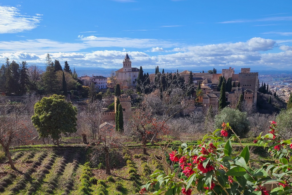 Alhambra gardens view