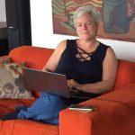 Author Tema Frank is rarely far from her keyboard. This picture is from her home office in Lima, Peru