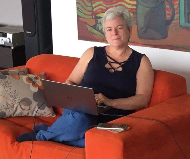 Author Tema Frank is rarely far from her keyboard. This picture is from her home office in Lima, Peru