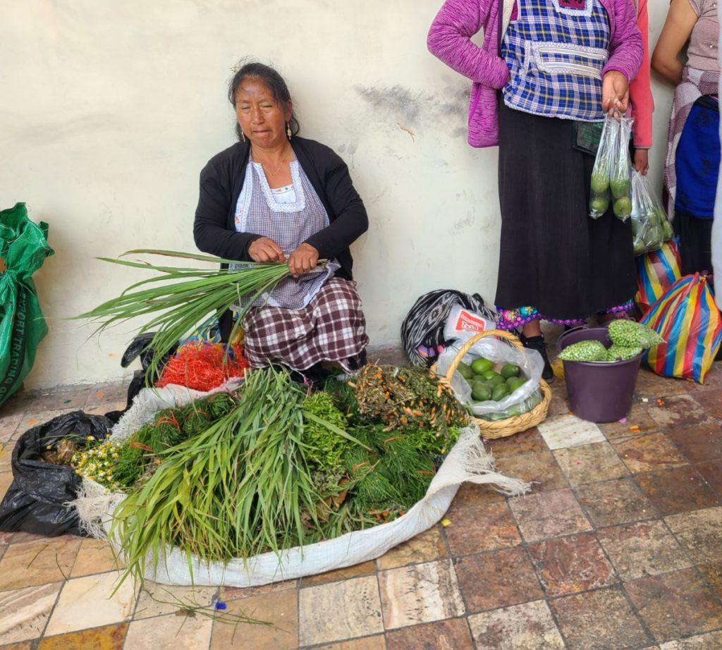 street vendor of local produce, Cuenca Ecuador