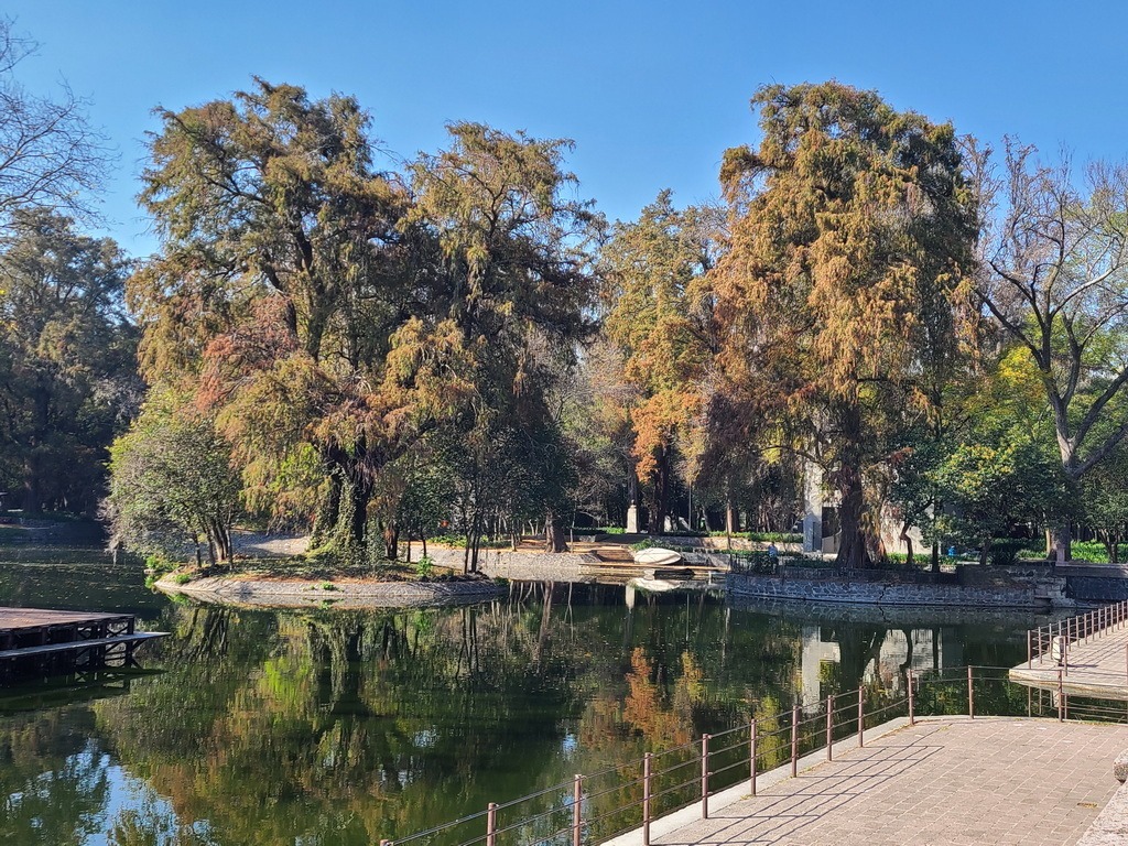 Pond in Chapultapec Park, Mexico City