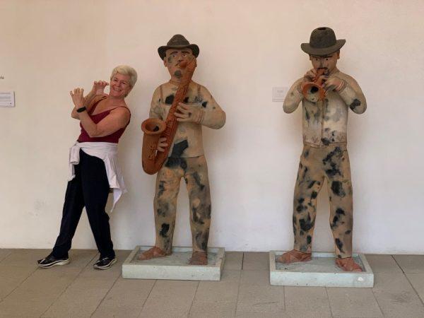 Tema having fun at the Oaxaca Cultural Centre