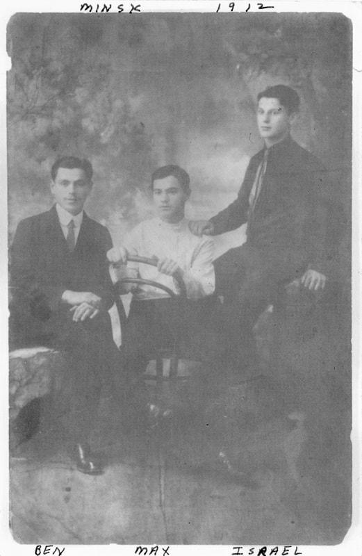 The three Adelson Brothers in Minsk 1912