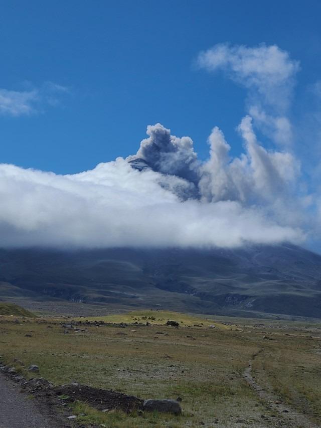 Cotopaxi volcano letting off steam (ash, actually)