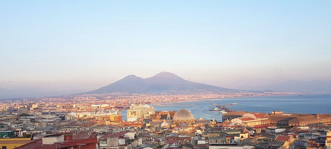 Naples, Italy - First Impressions View of Mount Vesuvius