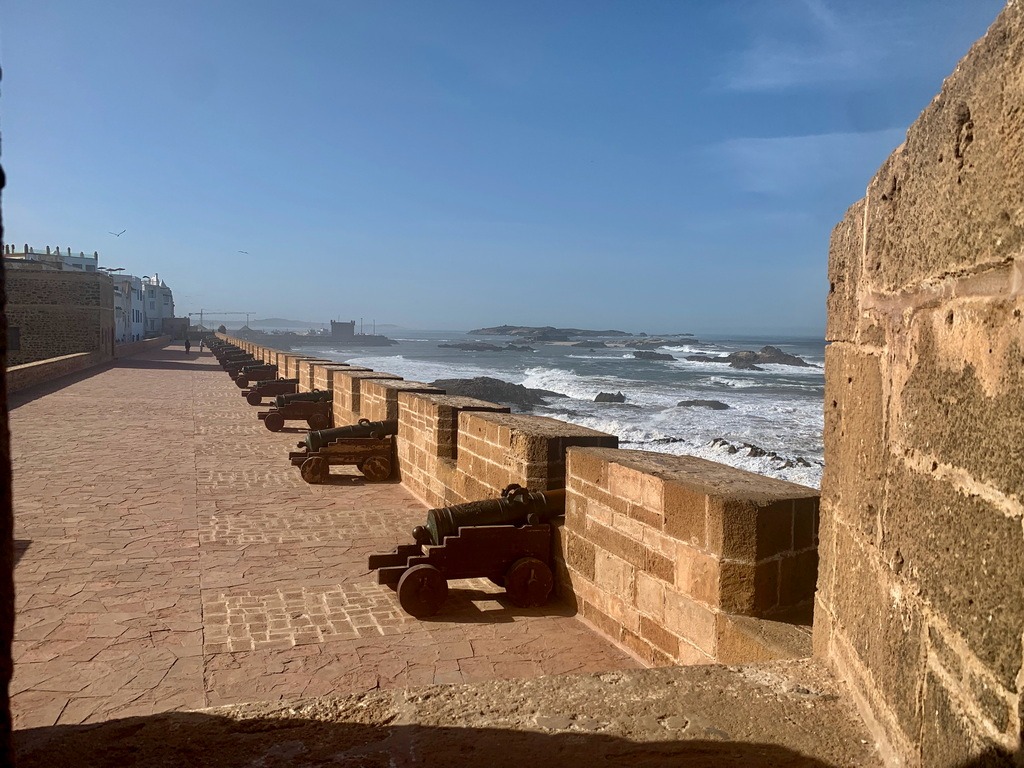 Essaouira ramparts and cannons, Morocco