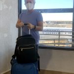 How to Travel for 100 Days With Just Carry-on Luggage in 2024 Tema and her luggage in Puerta Vallarta, en route to Mexico City.