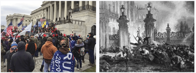2021 Storming of the Capitol vs 1917 Russian Storming of the Winter Palace