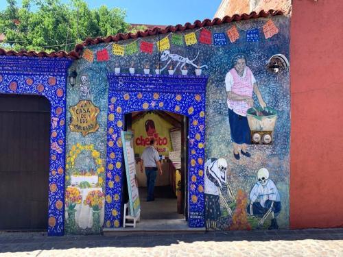 pretty storefront in  Oaxaca, Mexico, Feb 2024